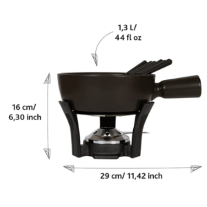 Fondueset Nero L 1,3L